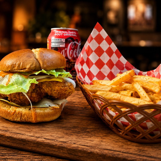 7. Crispy Chicken Burger Combo 