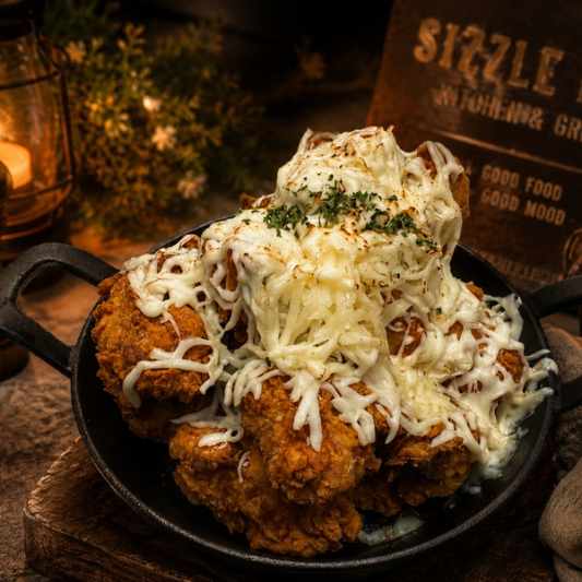 32. Sizzle Pan Cheese Chicken