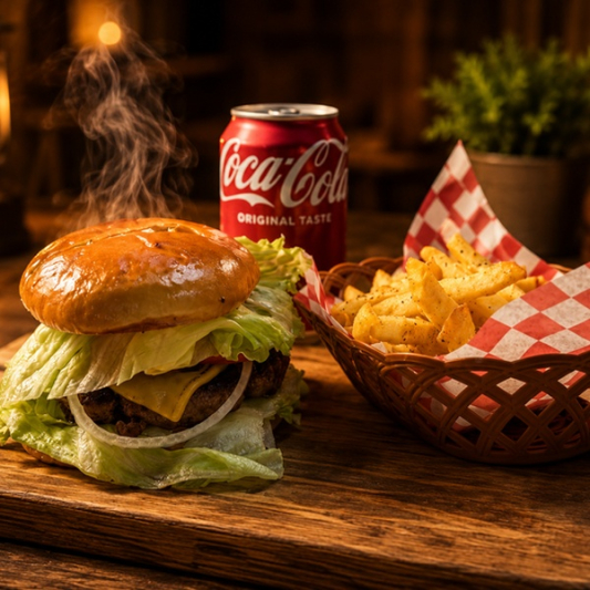 5. Korean BBQ Beef Patty Burger Combo