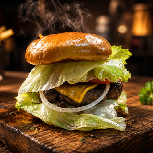 1. Korean BBQ Beef Patty Burger