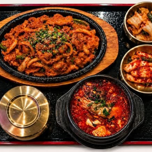 Soft Tofu Soup + Spicy Pork / 순두부 + 제육
