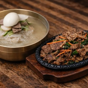 Cold Noodles + Bulgogi BBQ / 물냉면 + 불고기