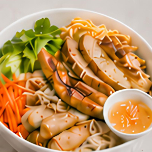 Chicken with Dry Vermicelli Salad Bowl 