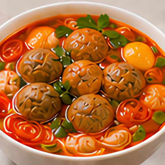 Tomato Shrimp Crab Vermicelli Soup 