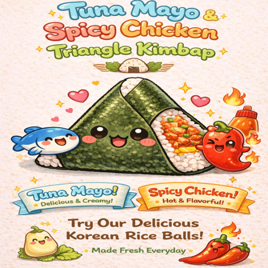 K-Style Triangle Kimbap / 삼각 김밥