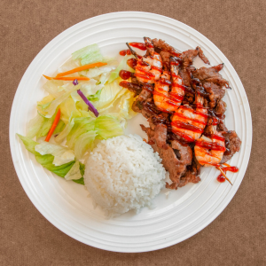 20. Beef & Prawn Combination (1 Skewer)
