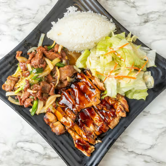 Chicken Teriyaki & Mongolian Beef