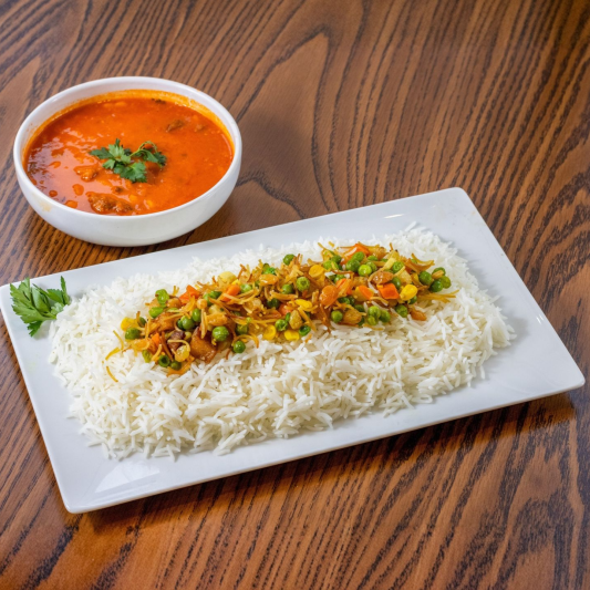 Rice with White Beans Stew