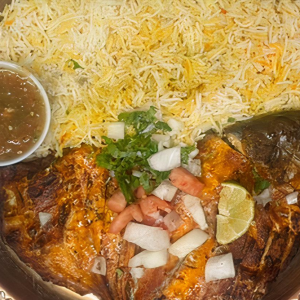 Grilled Fish with Rice