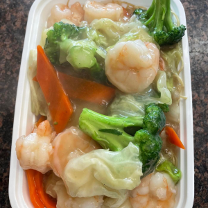 57. Shrimp & Mixed Greens