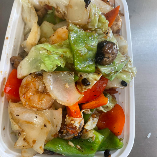 58. Shrimp with Black Bean Sauce