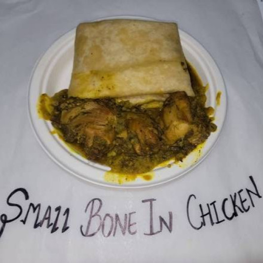 Small Bone Chicken Roti - Wrapped