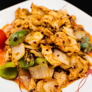 Spicy Chicken with Chili Oil 红油辣子鸡