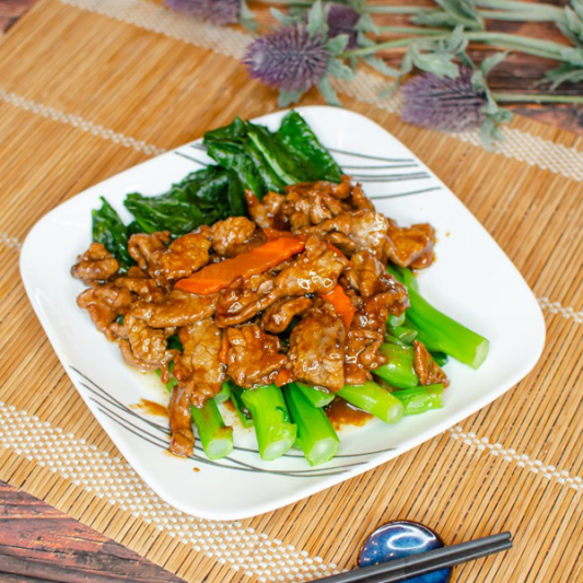 Beef with Chinese Green Vegetables 时菜牛肉
