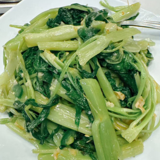 On Choy (Salted Shrimp Paste) 虾酱通心菜