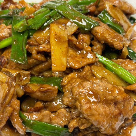 Ginger & Onion Beef 葱爆牛肉 (蔥 & 洋蔥）