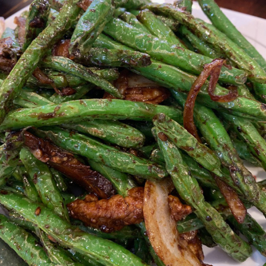 String Beans with Shredded Pork 干烧四季豆