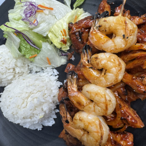 Chicken Teriyaki & Prawn Teriyaki Combo