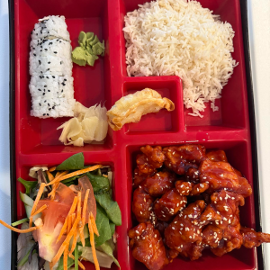 B6. Sesame Chicken Bento Box
