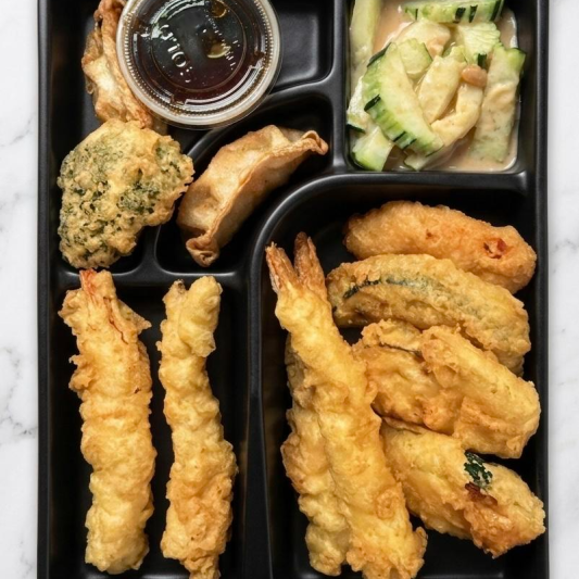 Vegetable Tempura Platter (9 pcs)