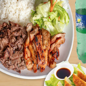 Combo + Gyozas (4 pcs) + Drink Special (Lunch Special)