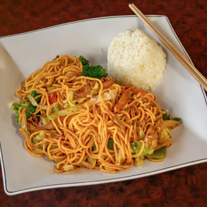 Combo (Chicken, Beef, and Pork) Yakisoba (Lunch Special)