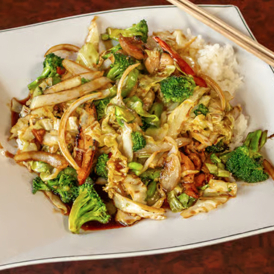 Chicken with Stir-Fried Vegetables