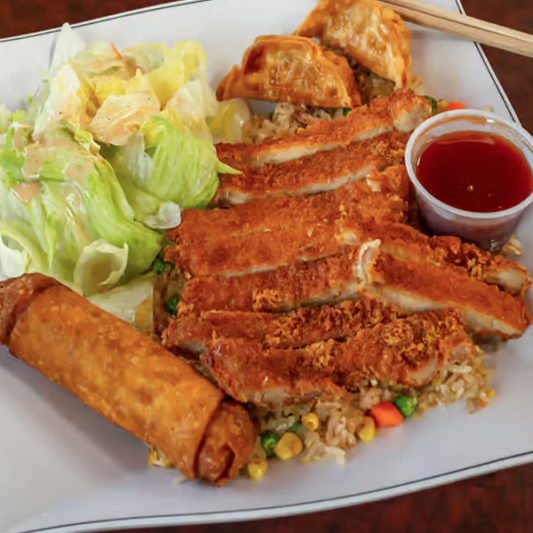 Katsu Fried Rice Platter
