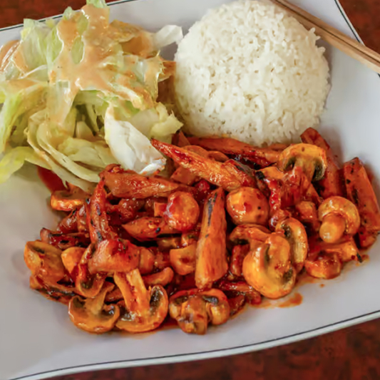 Spicy Chicken with Mushrooms