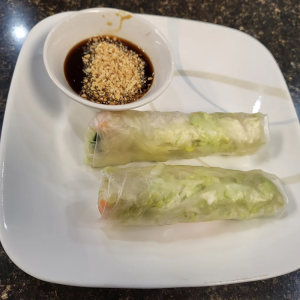 2. Deep-Fried Pork Spring Rolls (2 pcs)