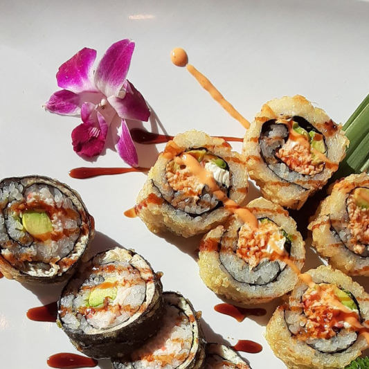 #1. California Tempura Roll & Salmon Tempura Roll