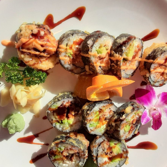 #2 Las Vegas Tempura Roll & Spicy California Tempura Roll