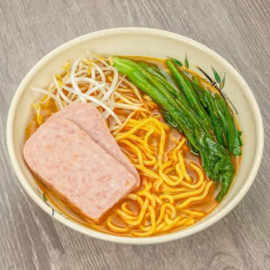 Spam with Noodle Soup