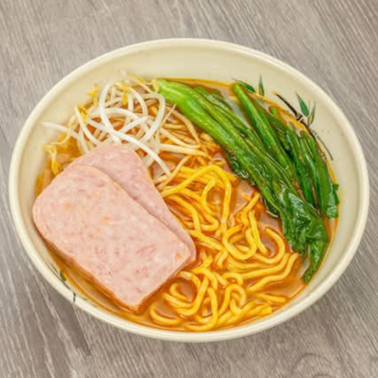 Spam with Noodle Soup