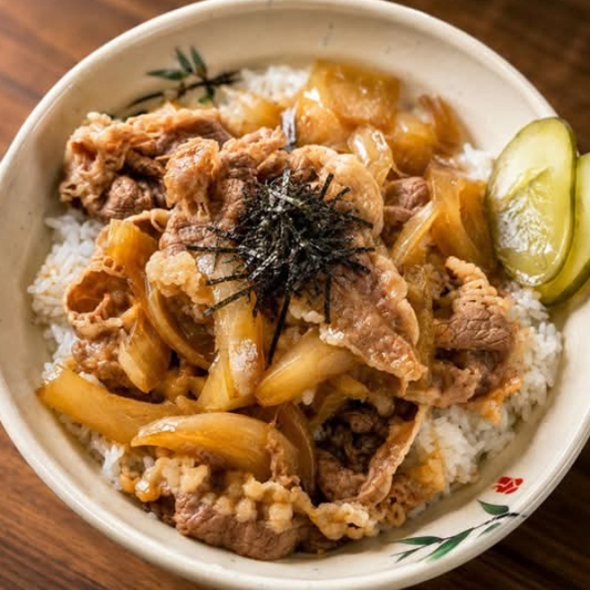Japanese Onion Beef Bowl 和風牛肉飯