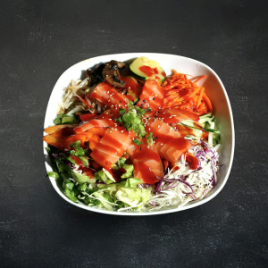 Raw Salmon Bibimbap