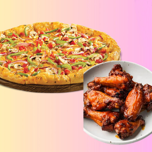 Large Pizza & Wings