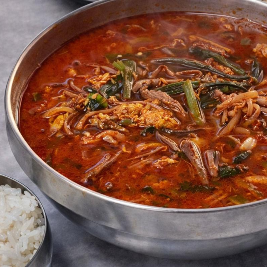 Spicy Beef Soup with Vegetables (Yukgaejang) / 육개장