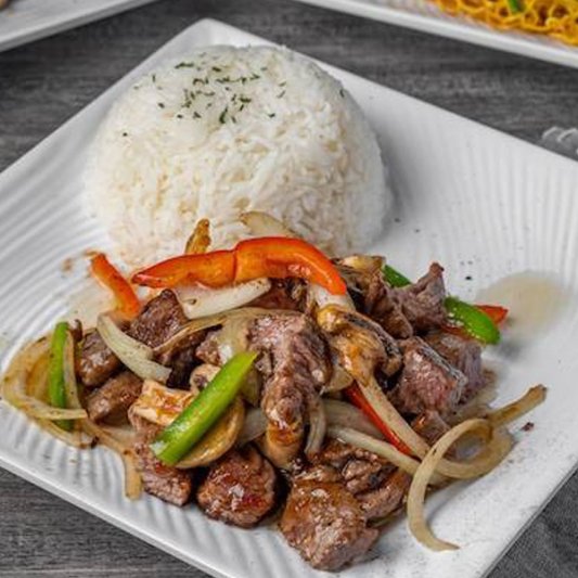 Honey Black Pepper Sauce Diced Beef Tenderloin with Rice 蜜椒牛柳粒配飯