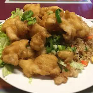Salt & Pepper Shrimp Lunch Plate