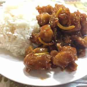 Orange Chicken Lunch Plate