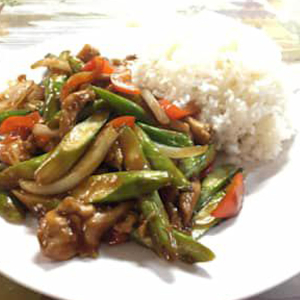 Chicken with Asparagus Lunch Plate