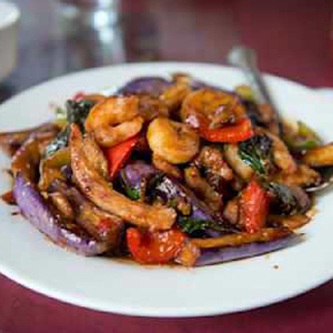 41. Mandarin Spicy Eggplant with Shrimp and Chicken