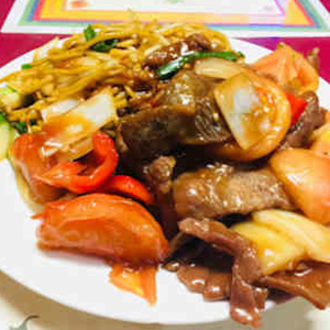 Tomato Beef Lunch Plate