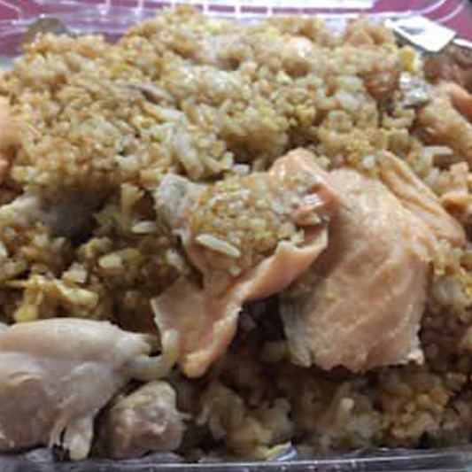 Salmon & Chicken Fried Rice 三文鱼和鸡肉炒饭