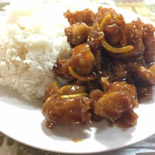 Orange Chicken Lunch Plate