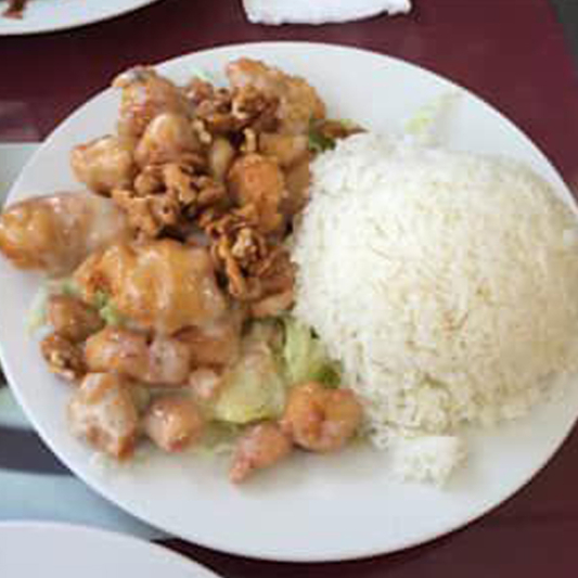 Honey Walnut Chicken Lunch Plate