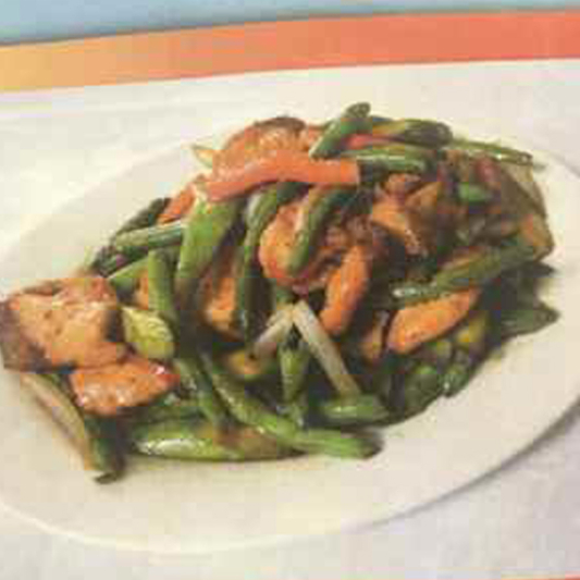 23. Salmon with Asparagus & String Beans 四季豆梨笋三文鱼