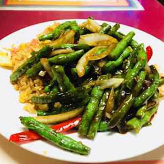 Saut&eacute;ed String Bean Lunch Plate