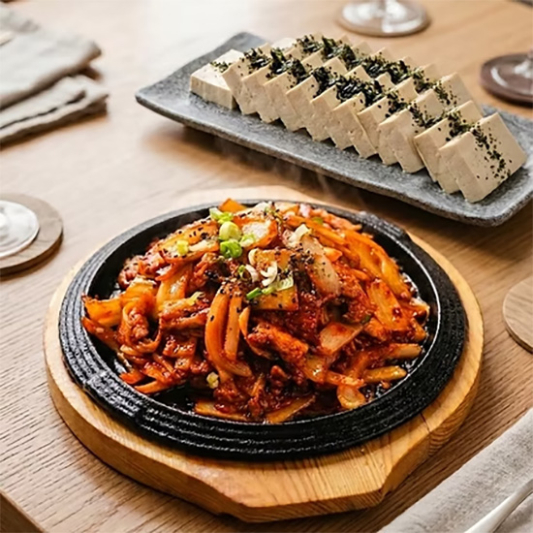 Spicy Pork Belly & Tofu Kimchi 삼겹두부김치 